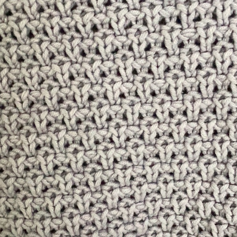 Universal Thread Small Lavender Gray Crocheted Cr… - image 4